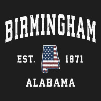 Birmingham Alabama Al Vintage American Flag Sports Design Pullover Hoo Classic T-shirt | Artistshot