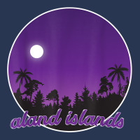 Aland Islands By Night With Palms T Shirt Men Denim Jacket | Artistshot