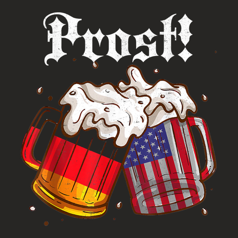 Beer Lover Prost! Germany Flag America Funny Oktoberfest T Shirt Ladies Fitted T-Shirt by rierauigentrythe | Artistshot