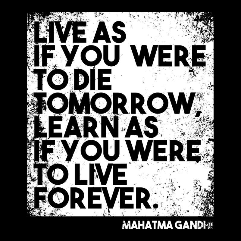 “live As If You Were To Die Tomorrow. Learn As If You Were To Live F V-neck Tee | Artistshot