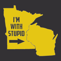 Minnesota I'm With Stupid Vintage Hoodie | Artistshot