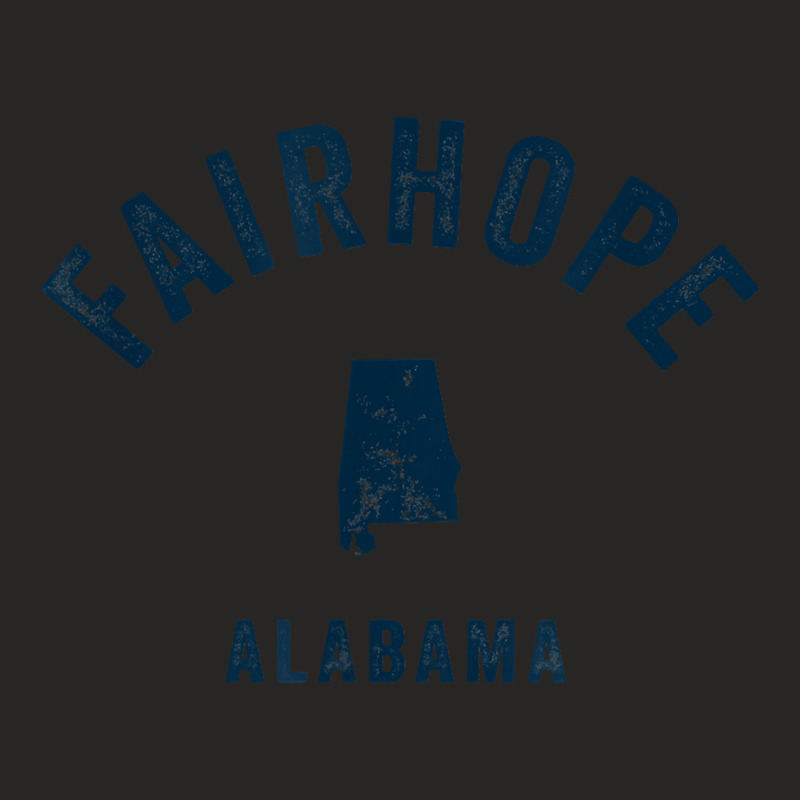 Fairhope Alabama Al Vintage 70s Sports Design Navy Print T Shirt Ladies Fitted T-Shirt by adrienskradski | Artistshot