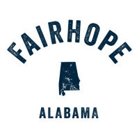 Fairhope Alabama Al Vintage 70s Sports Design Navy Print T Shirt Women's Pajamas Set | Artistshot