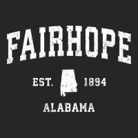 Fairhope Alabama Al Vintage Athletic Sports Design Pullover Hoodie Ladies Fitted T-shirt | Artistshot