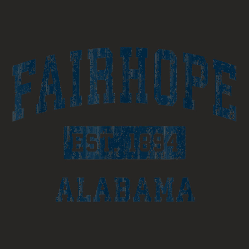 Fairhope Alabama Al Vintage Sports Design Navy Print T Shirt Ladies Fitted T-Shirt by adrienskradski | Artistshot