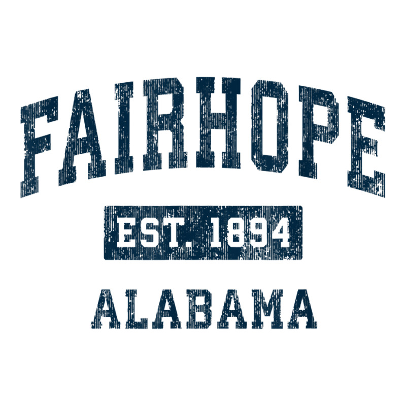 Fairhope Alabama Al Vintage Sports Design Navy Print T Shirt Men's T-shirt Pajama Set by adrienskradski | Artistshot