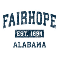 Fairhope Alabama Al Vintage Sports Design Navy Print T Shirt Women's Pajamas Set | Artistshot