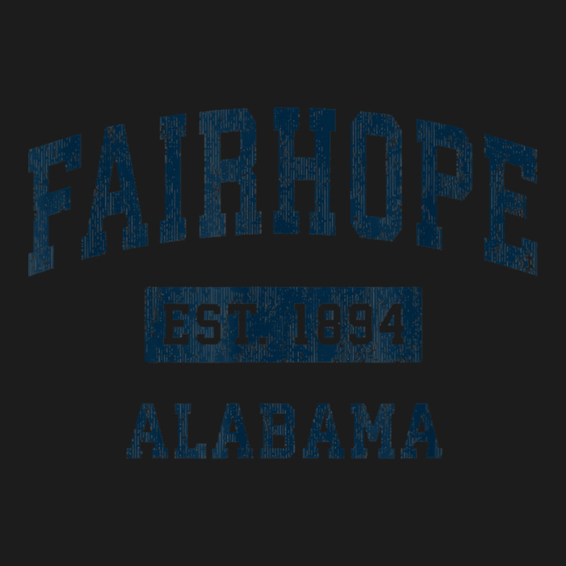 Fairhope Alabama Al Vintage Sports Design Navy Print T Shirt Hoodie & Jogger set by adrienskradski | Artistshot