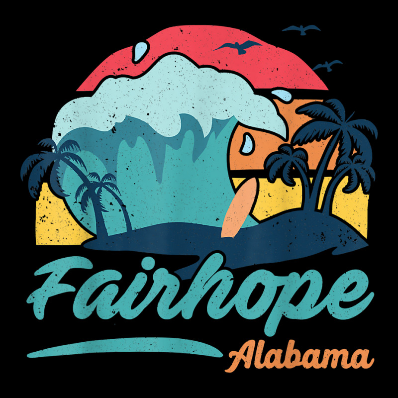 Fairhope Alabama Beach Summer Surfing Sunset Palm Trees T Shirt Youth Hoodie by adrienskradski | Artistshot