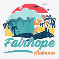 Fairhope Alabama Beach Summer Surfing Sunset Palm Trees T Shirt Youth 3/4 Sleeve | Artistshot