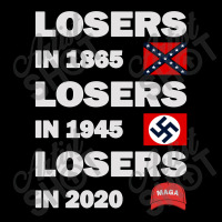 Losers In 1865 Losers In 1945 Losers In 2020 Cropped Hoodie | Artistshot