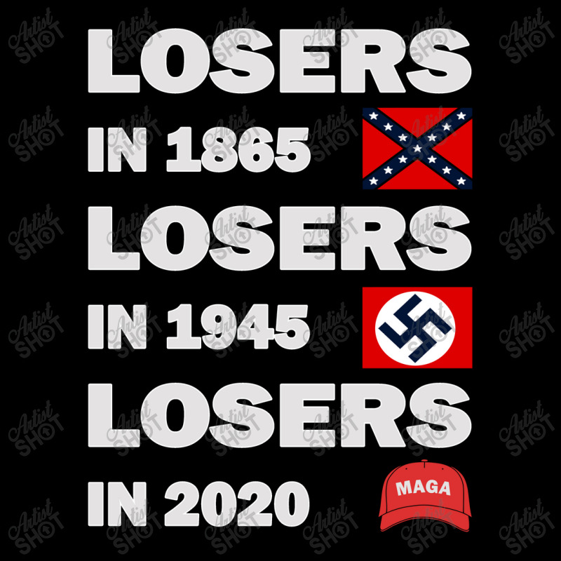 Losers In 1865 Losers In 1945 Losers In 2020 Cropped Hoodie | Artistshot