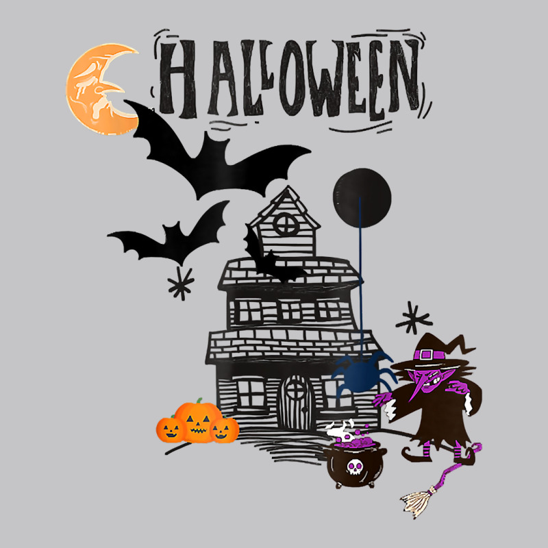 Funny Halloween Witch Haunted Castle, Flying Bats Wicca Tee T Shirt Baby Bodysuit | Artistshot