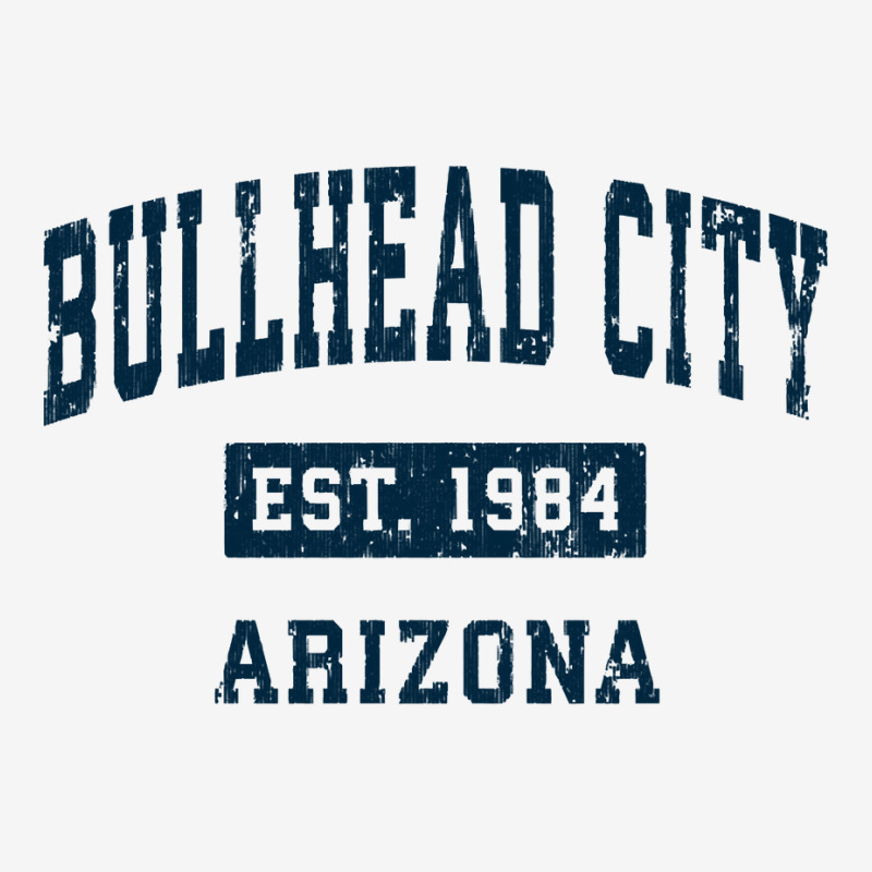 Bullhead City Arizona Az Vintage Sports Design Navy Print Pullover Hoo Landscape Canvas Print | Artistshot