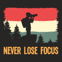 Amateur Photographer T  Shirt Retro Never Lose Focus Photography Photo Ladies Fitted T-shirt | Artistshot