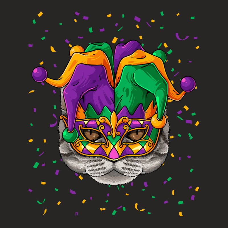 American Shorthair Mardi Gras T  Shirt American Shorthair Mardi Gras F Ladies Fitted T-Shirt by brekkeelton | Artistshot