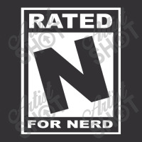 Rated N For Nerd Vintage Short | Artistshot