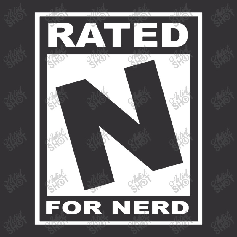 Rated N For Nerd Vintage Short | Artistshot