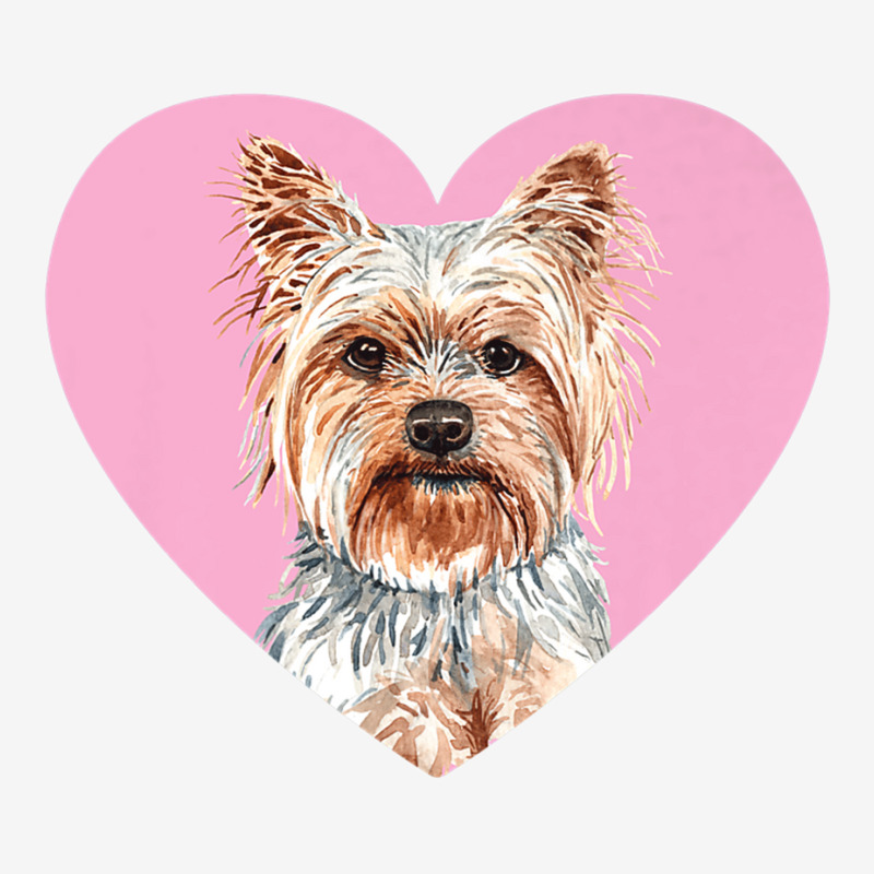 Yorkshire Terrier Valentines Day Pink Heart Yorkie Dog Lover Premium T Adjustable Cap by NatalieRoseHeinz | Artistshot