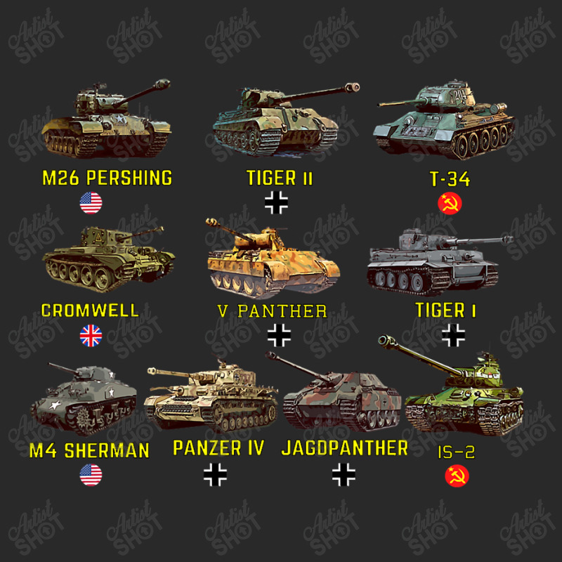 Top Ten Best Ww2 Tanks M4 Sherman Panzer Iv Tiger Ii T, 34 Printed hat by time5803 | Artistshot