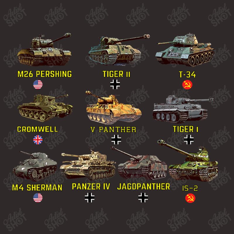 Top Ten Best Ww2 Tanks M4 Sherman Panzer Iv Tiger Ii T, 34 Racerback Tank by time5803 | Artistshot