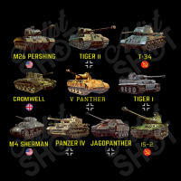 Top Ten Best Ww2 Tanks M4 Sherman Panzer Iv Tiger Ii T, 34 Cropped Hoodie | Artistshot