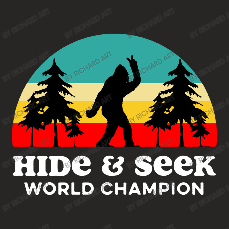 Retro Hide & Seek World Champion Ladies Fitted T-Shirt by Richard Art | Artistshot