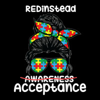 Redinstead Shirt Wear Red Instead Autism Acceptance In April T Shirt Legging | Artistshot