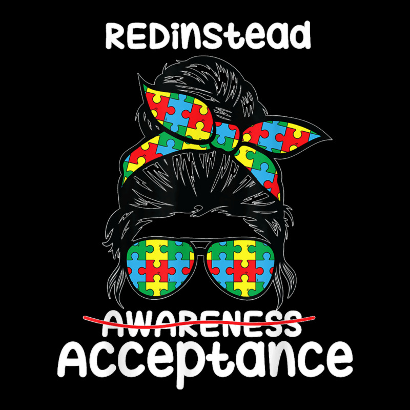 Redinstead Shirt Wear Red Instead Autism Acceptance In April T Shirt Legging by NatalieRoseHeinz | Artistshot