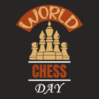 Chess Player Design T  Shirt International Chess Day Ladies Fitted T-shirt | Artistshot