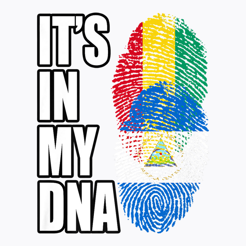 Nicaraguan And Guinean Mix Dna Flag Heritage Premium T-shirt | Artistshot