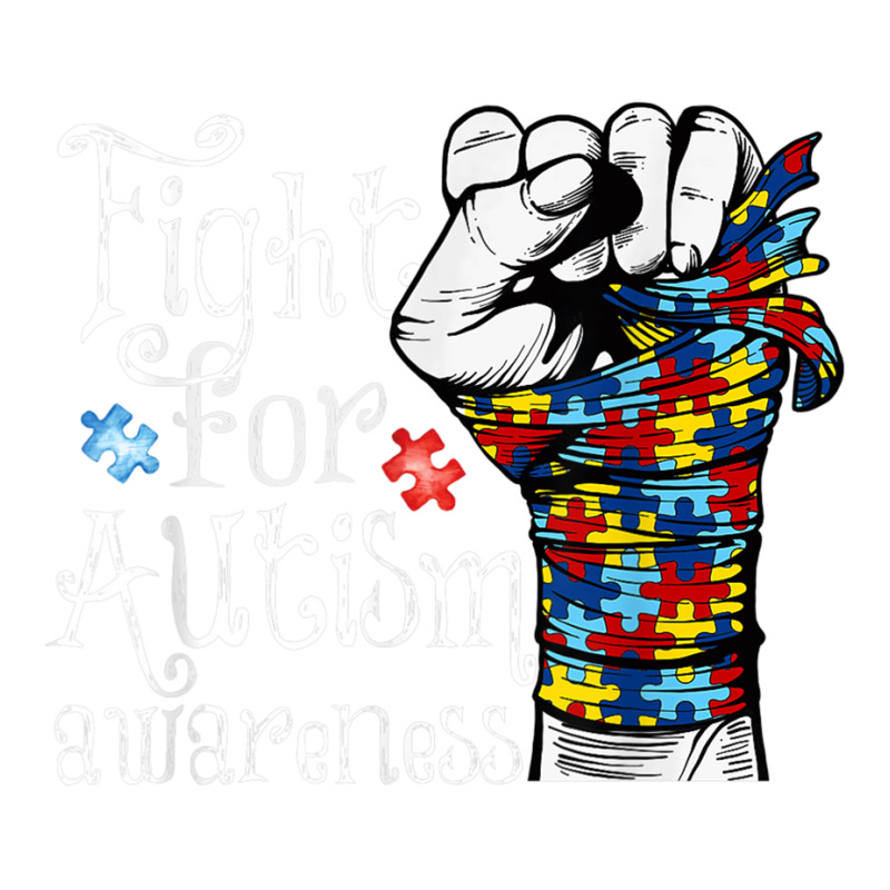 Fight For Autism Awareness World Autism Awareness Day 2021 T Shirt Zipper Hoodie by James William | Artistshot