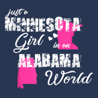 Funny Minnesota Shirts Just A Minnesota Girl In An Alabama T Shirt Men Denim Jacket | Artistshot