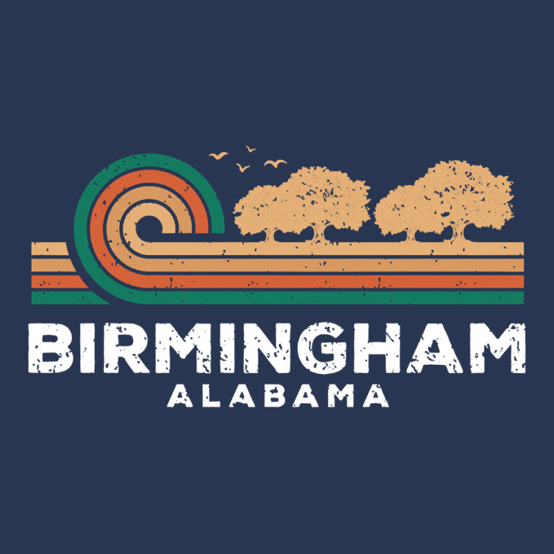 Vintage Birmingham Sunset Alabama Souvenir Long Sleeve T Shirt Men Denim Jacket by paisleafuscaldo | Artistshot