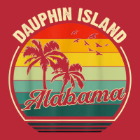 Vintage Dauphin Island Alabama Summer Vacation Sunset Palm T Shirt Women's V-neck T-shirt | Artistshot