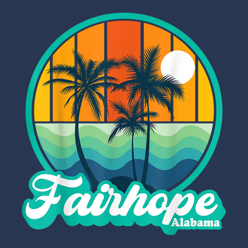 Vintage Fairhope Alabama Summer Vacation Beach Souvenirs T Shirt Men Denim Jacket by paisleafuscaldo | Artistshot