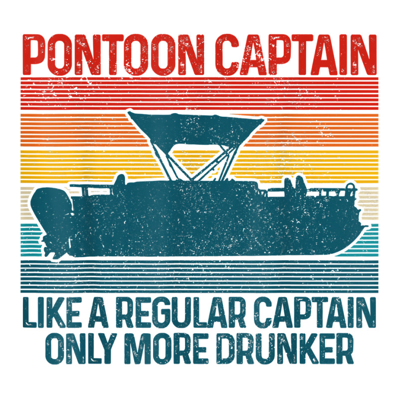 Mens Pontoon Captain Vintage Funny Pontoon Boat Boating Gift T Shirt V-neck Tee | Artistshot