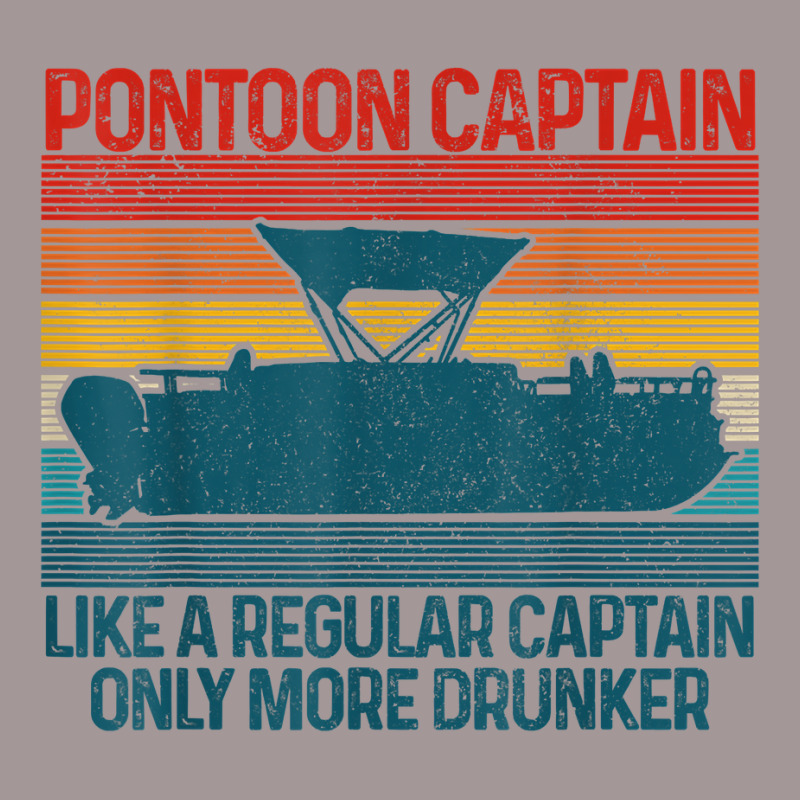 Mens Pontoon Captain Vintage Funny Pontoon Boat Boating Gift T Shirt Vintage Short | Artistshot