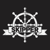 Ship Wheel Pontoon Boat Captain Boating Skipper Zip Hoodie T-shirt | Artistshot