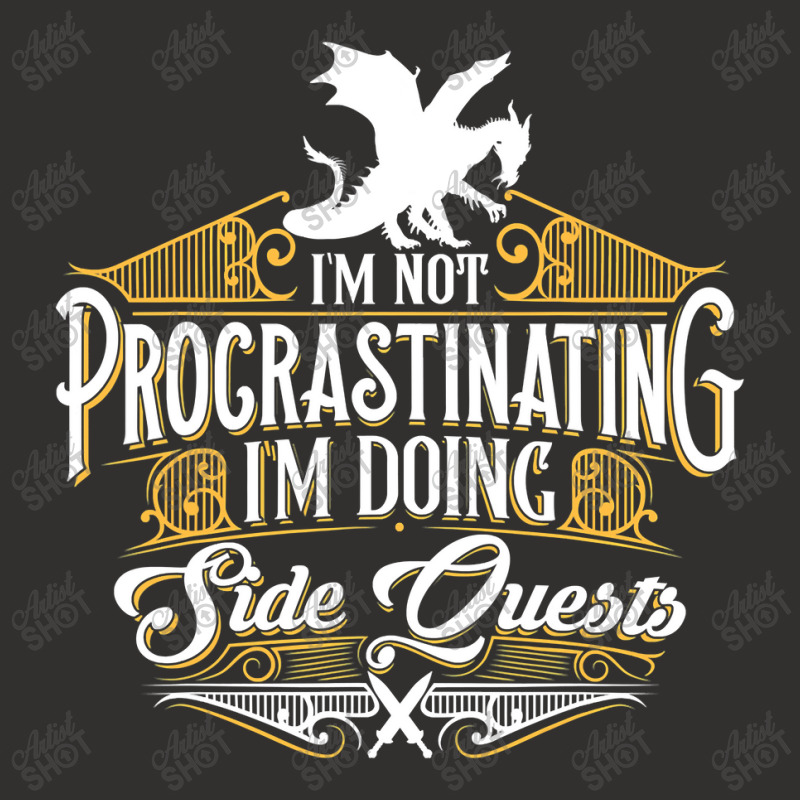 Not Procrastinating Side Quests Funny Rpg Gamer Dragons Champion Hoodie by CUSER3146 | Artistshot