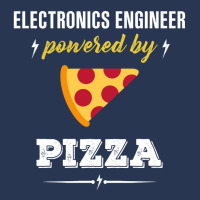 Electronics Engineer Powered By Pizza Funny Gift Men Denim Jacket | Artistshot