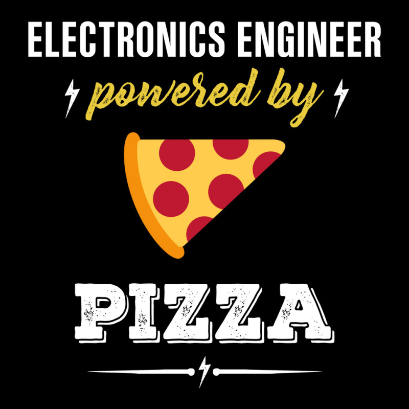 Electronics Engineer Powered By Pizza Funny Gift Long Sleeve Baby Bodysuit by gizapoya | Artistshot