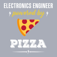 Electronics Engineer Powered By Pizza Funny Gift Tank Dress | Artistshot