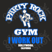 Party Rock Gym I Work Out Ladies Fitted T-shirt | Artistshot