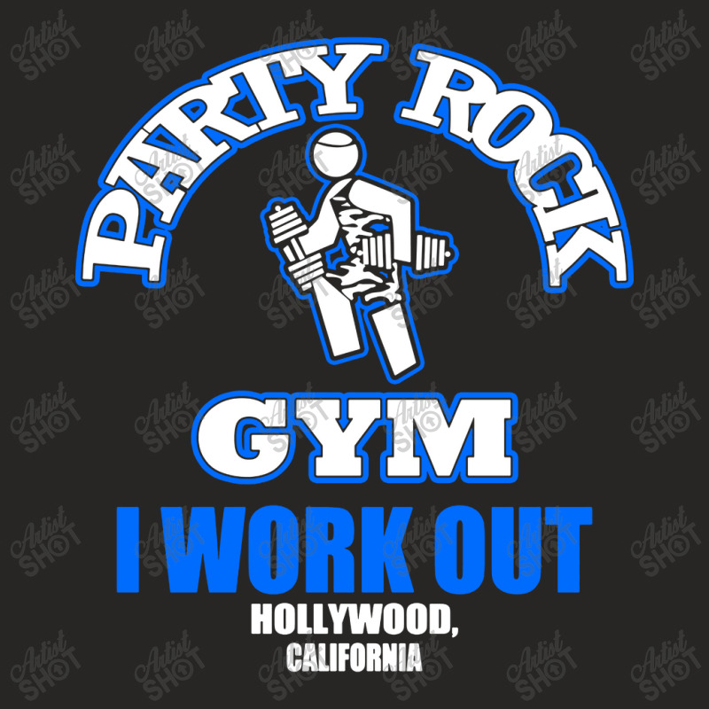 Party Rock Gym I Work Out Ladies Fitted T-Shirt by Cole Tees | Artistshot