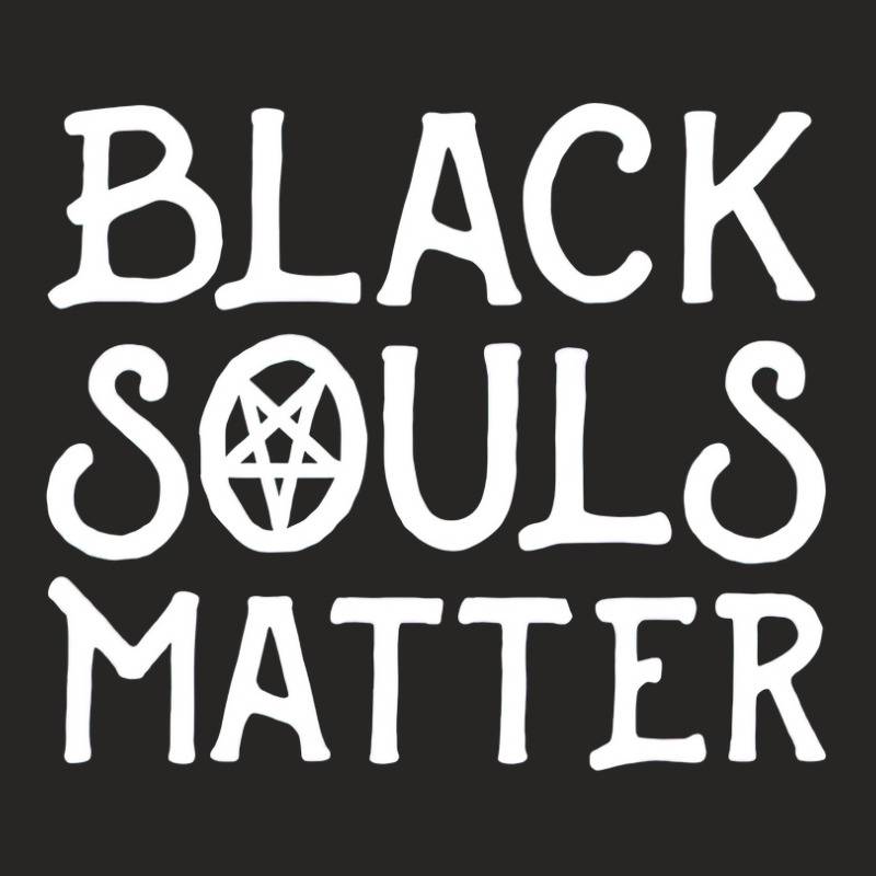 Black Souls Matter Horror Scary Ladies Fitted T-Shirt by TaneaMartese | Artistshot