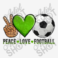 Peace Love Soccer Portrait Canvas Print | Artistshot