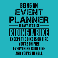 Being An Event Planner Like The Bike Is On Fire Rear Car Mat | Artistshot