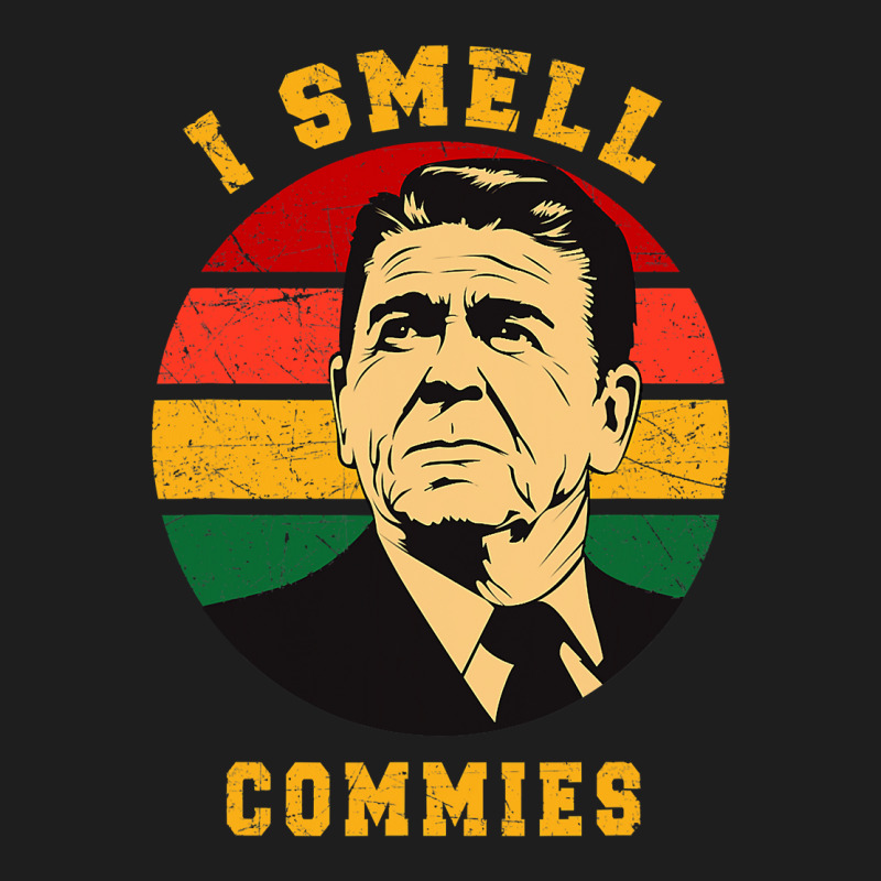 I Smell Commies Ronald Reagan Funny Retro Vintage Art Classic T-shirt by VictorCruz | Artistshot