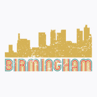 Vintage Retro Birmingham Alabama Skyline Long Sleeve T Shirt T-shirt | Artistshot